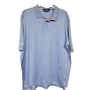 Polo Golf Ralph Lauren x New York Life Polo Shirt Men XLarge Blue Pink Pony